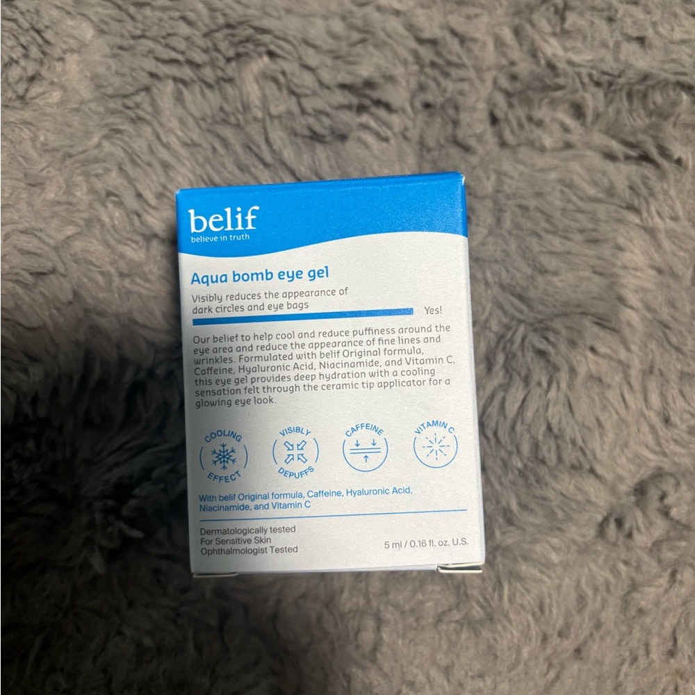 belif Aqua Bomb Eye Gel - Blue & White Box